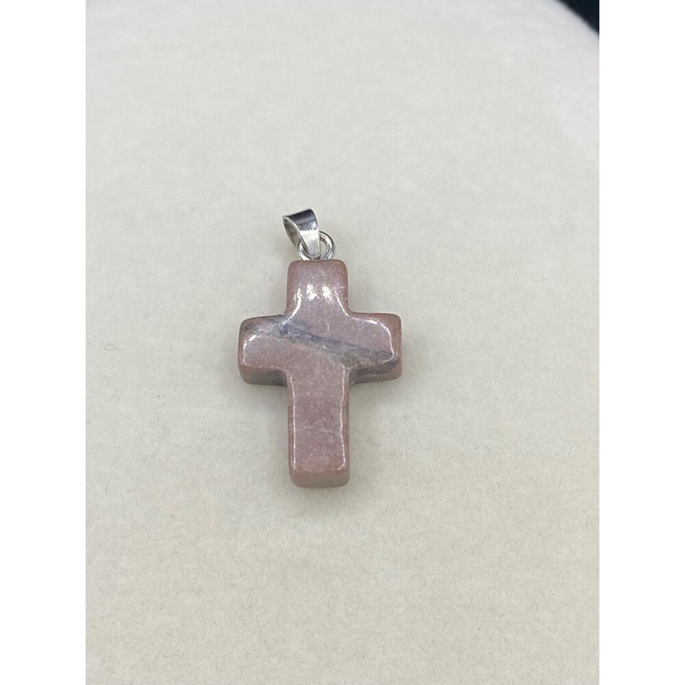 Aventurine cross pendant